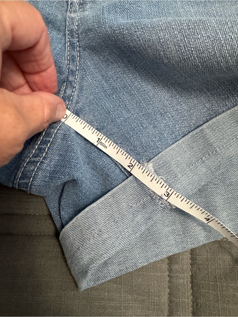 d. jeans Light Wash Denim Rolled Hem Shorts - Picture 4 of 4
